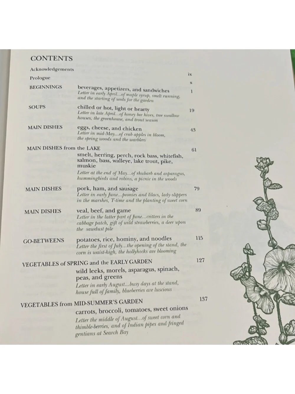 Hollyhocks & Radishes Mrs Chard’s Almanac Cookbook •excellent chard’s dj